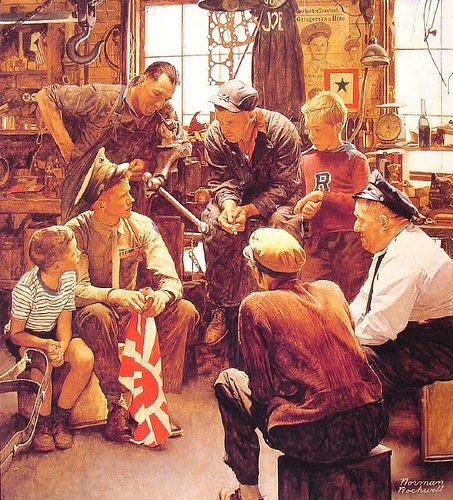 Norman Rockwell - Homecoming marine by qphat.