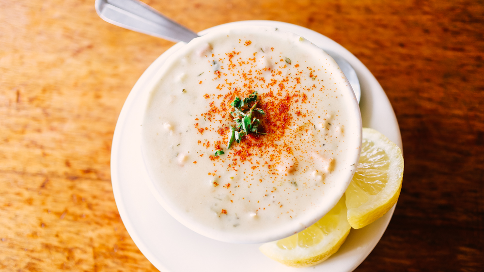 half moon bay brewing company half moon bay new england clam chowder