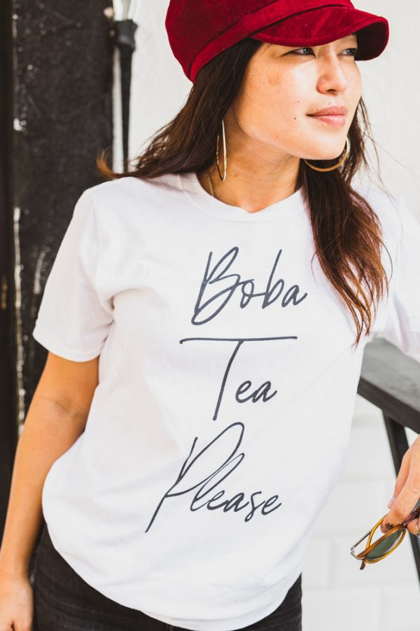 Boba Tea Please T shirt white