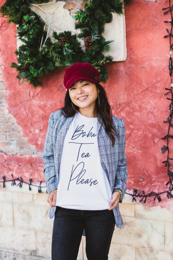 Boba Tea Please T shirt white - Image 4