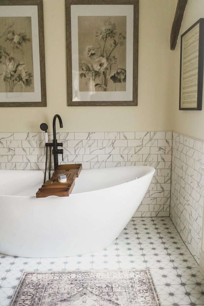 bathroom renovation standing tub