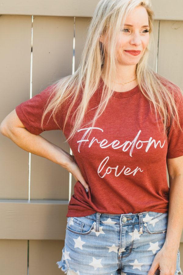 Freedom lover t shirt