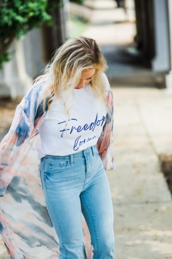 Freedom Lover Tee white - Image 4