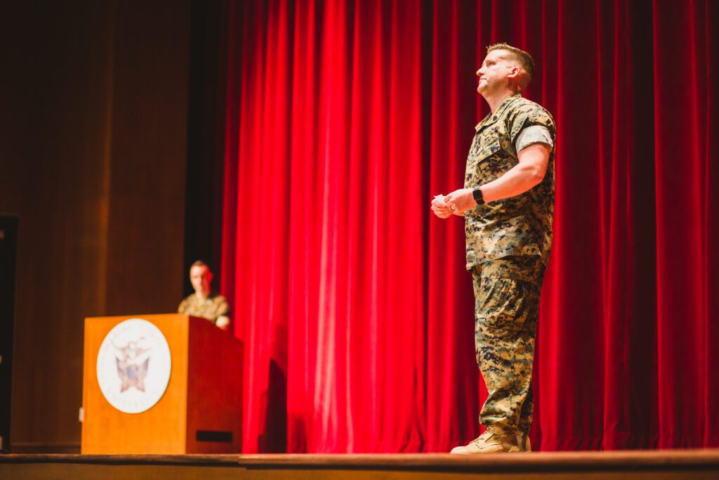 Military retirement ceremony photoshoot
