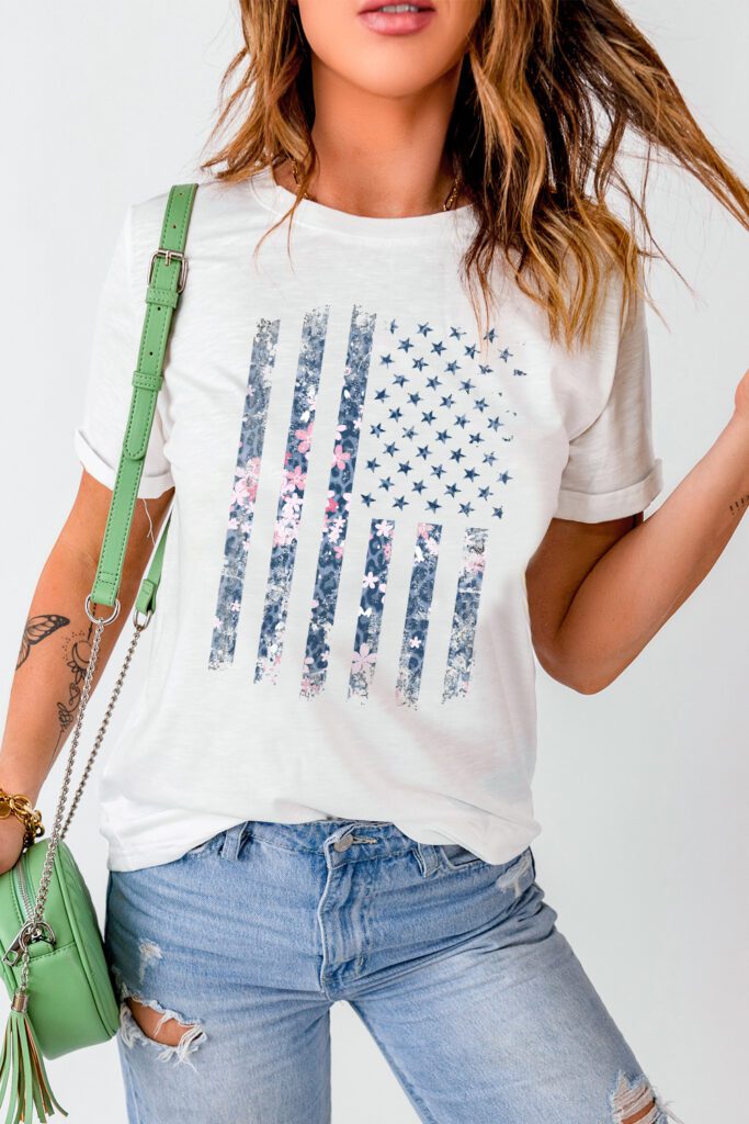 American flag t shirt 4th of July